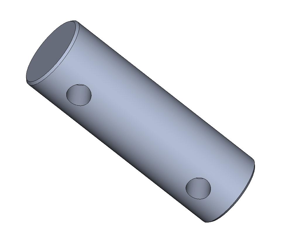 CYLINDER WITH BLIND HOLES, STAINLESS STEEL, 1.000", ( 1" ), 25.4 MM